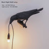 Seletti Bird Table Lamps Resin Crow Desk Lamp Bedroom Wall USB Sconce Light