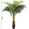 180cm Realistic Palm Tree Indoor Outdoor Artificial Potted Exotic Tropical Plant
