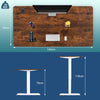 Flamaker 140x70 cm Electric Standing Desk Height Adjustable Computer Desk