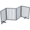 Foldable Dog Fence Barrier Pet Gate PlayPen Wooden Divider Fence Doorway Gate UK
