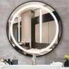 Waterproof Round LED ILLUMINATED Bathroom Mirror Touch/Demister/Gradient Light
