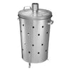 PACK OF 2 - 90L GARDEN INCINERATOR FIRE BIN GALVANISED BURNING WOOD PAPER LEAVES