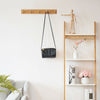 2 Pack Wooden Coat Rack Hooks Holder/ Wall Mounted Hanging/ 5 pegs Rails Rack