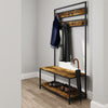 Coat Rack With Shoe Storage Bench Hall Way Furniture