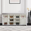 Hallway Shoe Cabinet Bench Storage Shoes Rack Unit Cupboard Cushion Padded Seat