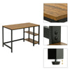 Industrial Computer Desk PC Laptop Table Writing Study Workstation with Shelves