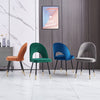 Dining Table & Chairs Set 4/6 Velvet Fabric Padded Seat Kitchen Furniture