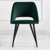 2/4 X Dining Chairs Velvet Set Padded Seat Metal Leg Kitchen Chair Home Office