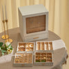 Large 8-Tier Jewellery Box Storage Organizer Front Display Drawer Cabinet Luxury