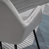 Modern Accent Chair Velvet-Feel Upholstered Lounge Armchair Grey