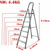 Folding 2 3 4 Step Ladder Safety Non Slip Mat Tread Foldable Kitchen Home DIY