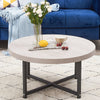 Round Coffee Table Sofa Side End Tables Living Room Home Furniture Tea Table