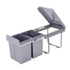 30L/40L Recycle Bin Pull Out Kitchen Cabinet Cupboard Waste Bin Integrated 430mm