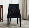 Tufted Velvet Fabric Studded Dining Chair Victoria Accent Side Chair