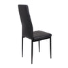 120cm Glass Dining Table 4 Chairs Faux Leather Kitchen Home Furniture Restaurant