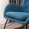Rocking Chair Armchair Curved High Back Upholsrered Living Bedroom Lounge Sofa