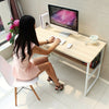 Home Computer Office PC Desk Writing Coffee Table Wood Bookshelf Furniture Beige