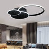 Metal Frame Arc Round Rectangle LED Ceiling Light Chandelier Living Room Decor