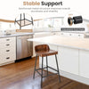 Vintage Industrial Bar Stools Tall Kitchen Stools Breakfast High Chair Low-Back