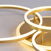 Modern Lamp 3/5 Ring LED Ceiling Light Chandelier Lights Living Room Dining Room