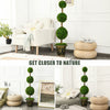 Artificial Triple Ball Shaped Topiary Tree Doorway Porch Garden Decoration Plant