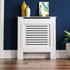 Radiator Cover White Unfinished Modern Traditional Wood Grill Cabinet Shelf MDF