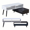 2-Tier Extendable 100-137cm Coffee Table Side Table TV Stand for Living Room