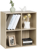 WOLTU Bookcase Book Shelf 4 Cube Storage Units Wood Storage Shelves for Bedroom