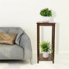Vintage Carving Art Bamboo Tall Plant Stand Pot Holder Home Side Table End Table