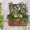 Wooden Raised Garden Bed Outdoor Vertical For Vine Climbing Plant Flower Herb