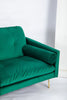 Velvet Sofa Bed Living Room Furniture 2 seater sofa bed with 2 bolister cushions