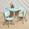 3pcs Kids Table & Chairs Set Children Writing Drawing Table Playroom Furniture