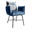 Elegant Design Accent Chair w/ Arm Dining Living Velvet Seat Furniture Steel Leg
