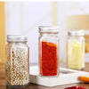 12X Spice Jars Bottles Airtight Salt Container with Lid Square Seasoning Bottle