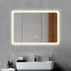 Bluetooth Bathroom Mirror with LED Light 3 Colors Touch Sensor Demister Pad