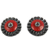 4pcs Twist Knot Semi Flat Wire Wheel Cup Brush Set Kit For 115mm Angle Kits UK