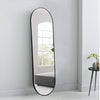 Wall Mounted Arched Mirror Bedroom Cloakroom Dressing Mirrors Metal Border 150CM