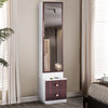 Dressing Table with Drawers, Mirror Stool Set Makeup Desk Vanity Table Bedroom