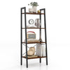 4-Tier Industrial Bookshelf Free Standing Display Shelf Storage Rack for Bedroom