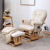 ONPNO Replacement Velvet Cushions 5PCS Set for Glider Rocking Chair and Stool
