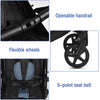Baby Pushchair Foldable Baby Travel Stroller Buggy w/Lockable Wheel Lightweight