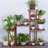 Extra Large Bottom Shelf Wooden Plant Stand Gardening Pots Holder Shelf Window