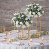 Artificial Rose Hydrangea Flowers Bouquet Leaves Balls Wedding Home Garden Decor