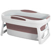 Folding Bath Bucket Foldable Adult Tub Baby Swimming Pool Bathroom SPA Tub 113cm