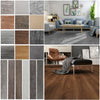 36pcs Self-adhesive Wood Pattern PVC Tile Flooring Planks Floor Tile Living Room