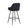 2* Velvet Bar Stools Breakfast Bar stool Pub Chairs Padded Seat Metal Leg CLIPOP