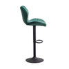 Modern 2 Velvet Bar Stools Diamond Seat Kitchen Salon Chairs Pub Gas Lift Swivel