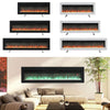 40/50/60/70inch Remote Control LED Electric Fireplace Glass 9 Colour Light