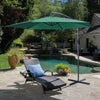 3M Banana Parasol Cantilever Umbrella Sun Shade Canopy Garden Outdoor w/ Base UK