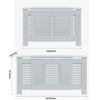Radiator Cover Adjustable White Painted MDF Wood Heating Cover Home Decor